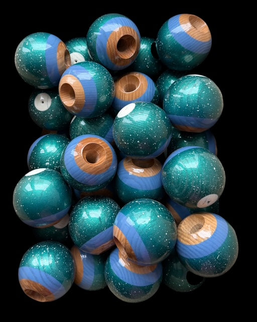 REVO GLAZE TAMA only - ASH- Splatter GREEN | okendama