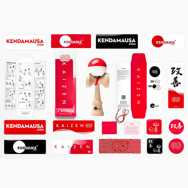 KendamaUSA Kaizen 3.0 SHIFT - Red & White